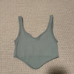 Zara blue crop top